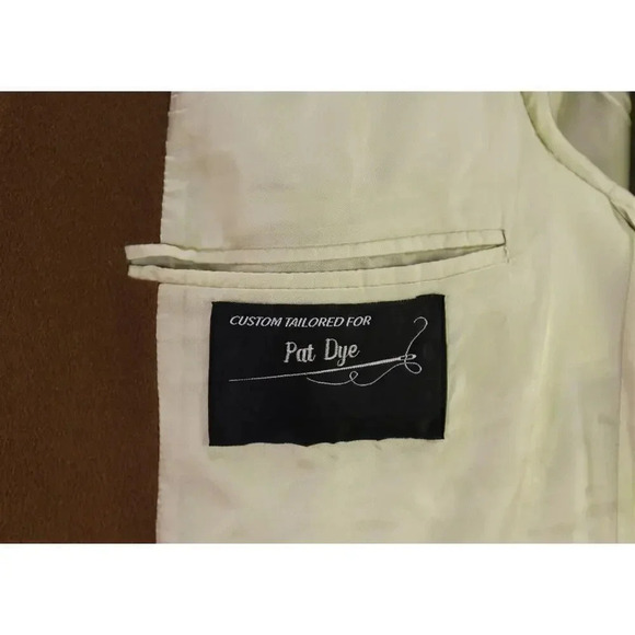 Miller Brothers Ltd Custom Made for Pat Dye Brown 100% Cashmere Blazer 44R - Picture 9 of 9